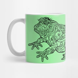 Linework Paisley Frog Mug